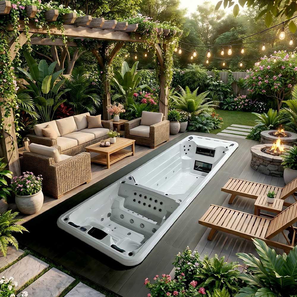BG-6611 8m Dual Zone Swim Spa & Hot Tub | BIGEER