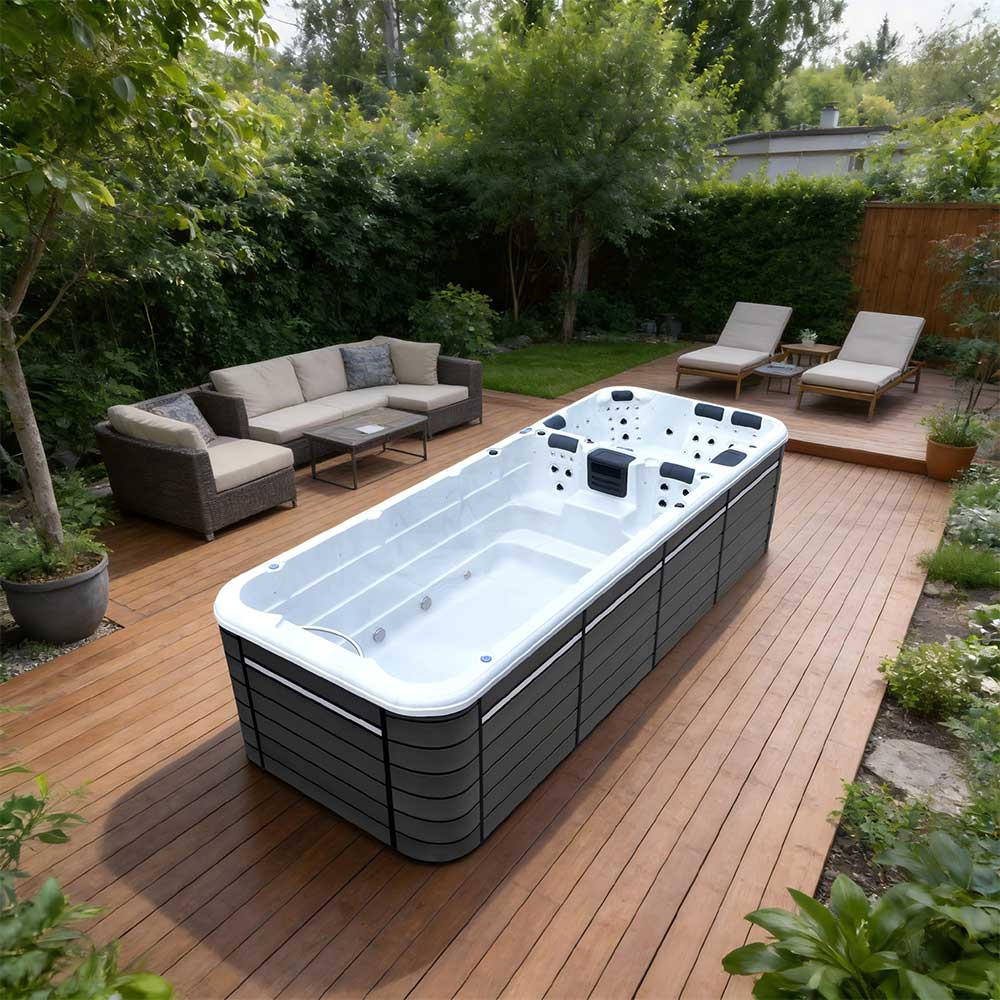 BG-6609 5.85m Dual Zone Swim Spa & Hot Tub | BIGEER