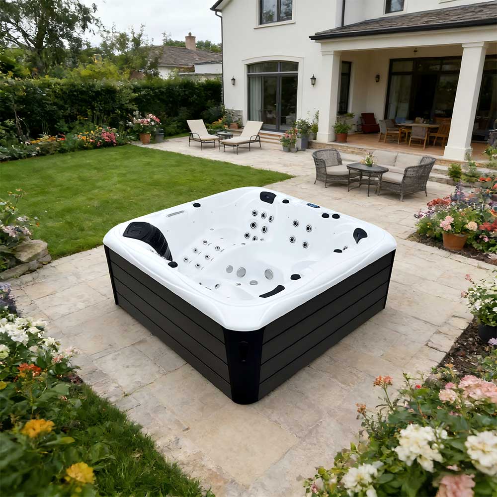 BG-8895 5-Person Dual Lounger Hot Tub | BIGEER