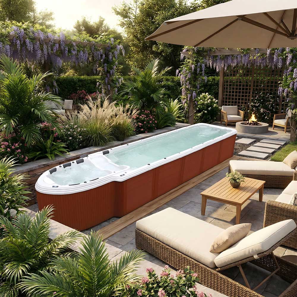 BG-6617 11.8m Dual Zone Swim Spa & Hot Tub | BIGEER