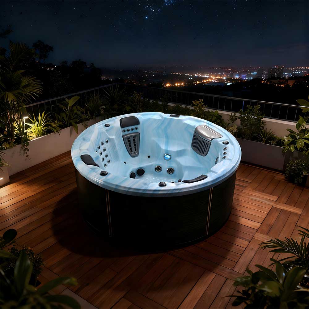 BG-8805 6-Person Round Hot Tub | BIGEER